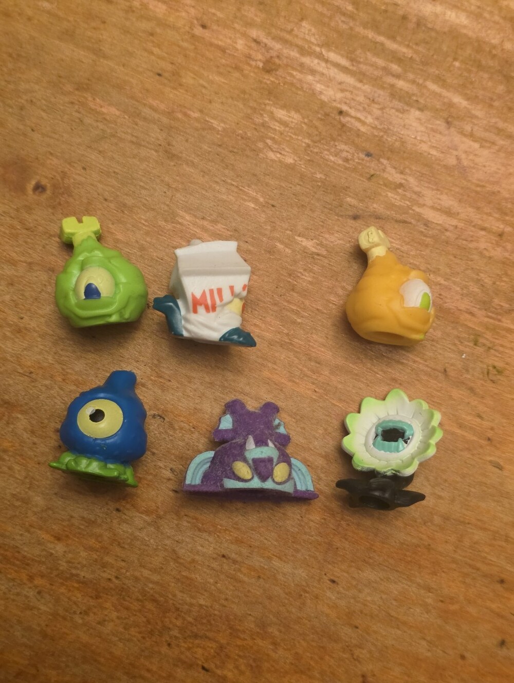 Lot Of Flush Force Toys: Bat-Bit Crazy, Putrid Petal, Grimy Grubs, Drum Sick Leg